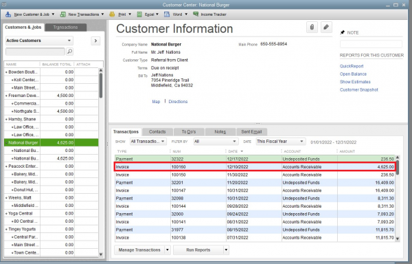 quickbooks for mac 2016 write off finance charges from invoice